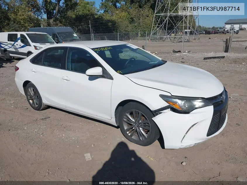 TOYOTA CAMRY 2015, VIN 4T1BF1FK3FU987714
