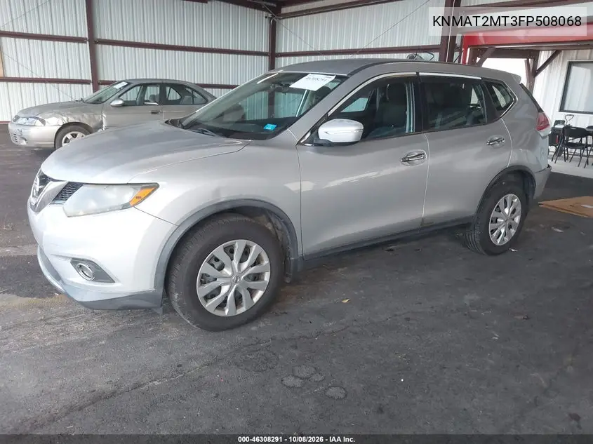 2015 NISSAN ROGUE VIN KNMAT2MT3FP508068 — фото 2