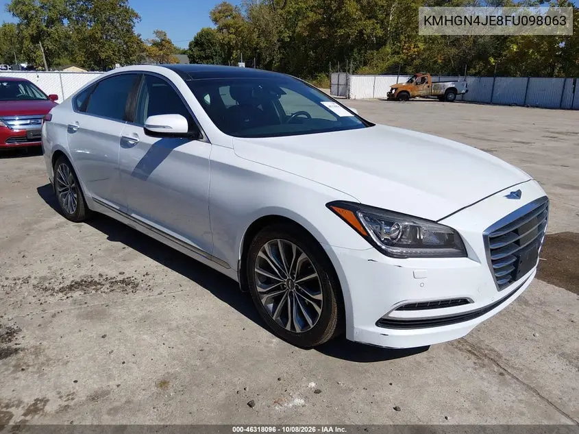 HYUNDAI GENESIS 2015, VIN KMHGN4JE8FU098063