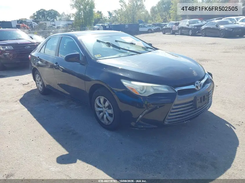 TOYOTA CAMRY 2015, VIN 4T4BF1FK6FR502505