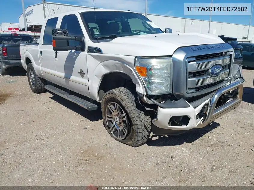FORD F250 2015, VIN 1FT7W2BT4FED72582