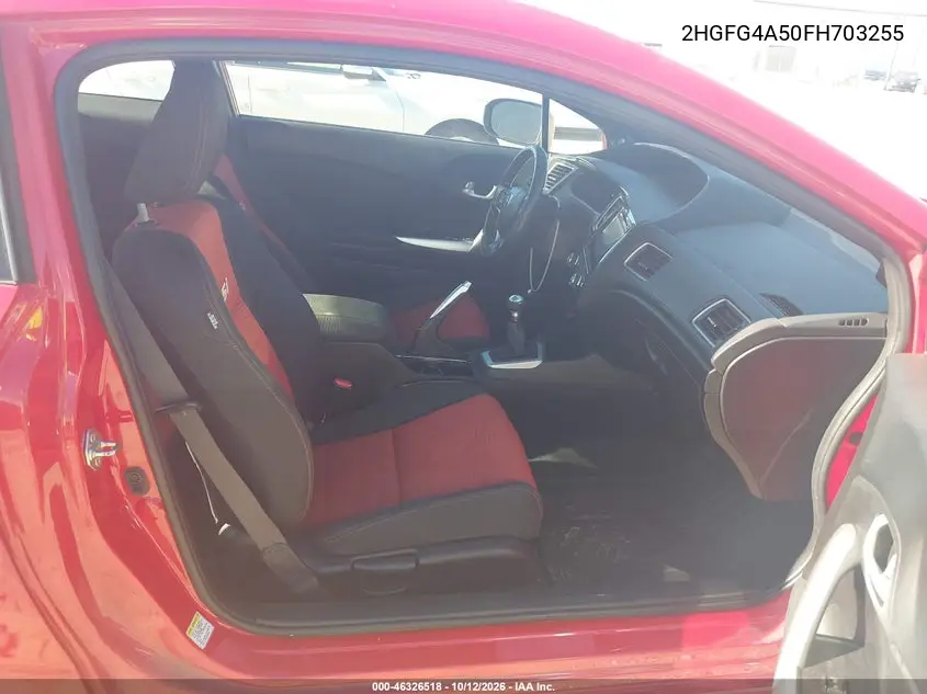 2015 HONDA CIVIC VIN 2HGFG4A50FH703255 — фото 5
