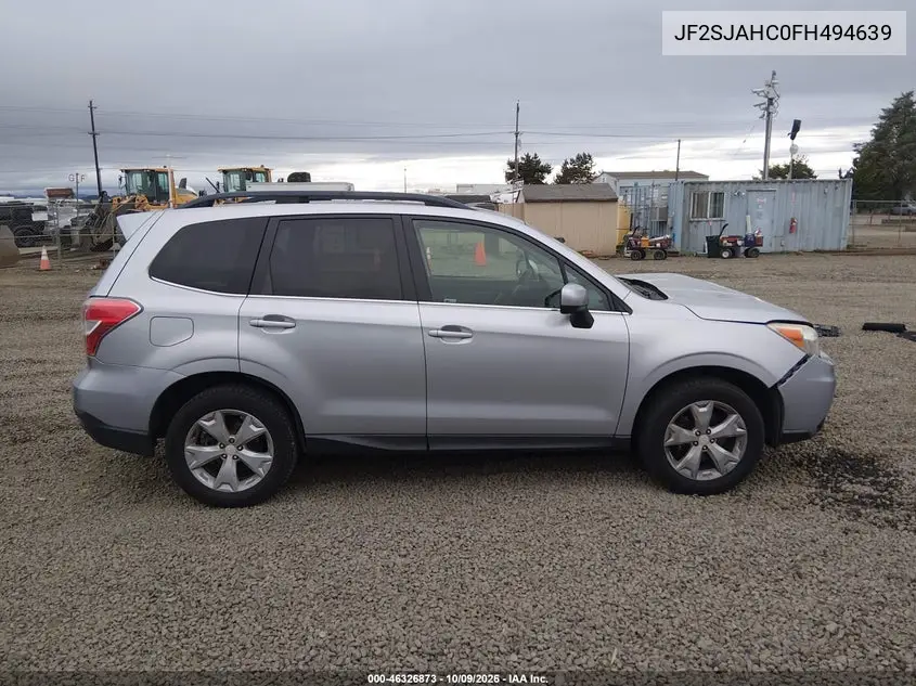 2015 SUBARU FORESTER VIN JF2SJAHC0FH494639 — фото 13