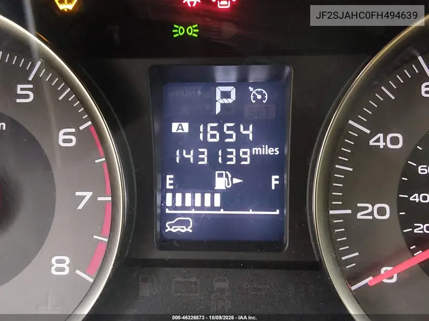 2015 SUBARU FORESTER VIN JF2SJAHC0FH494639 — фото 15