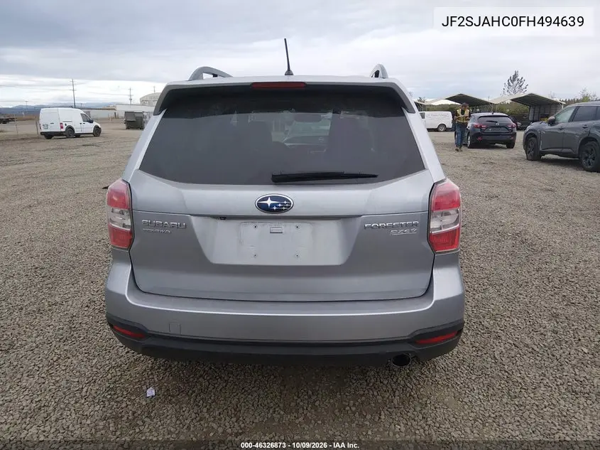 2015 SUBARU FORESTER VIN JF2SJAHC0FH494639 — фото 16