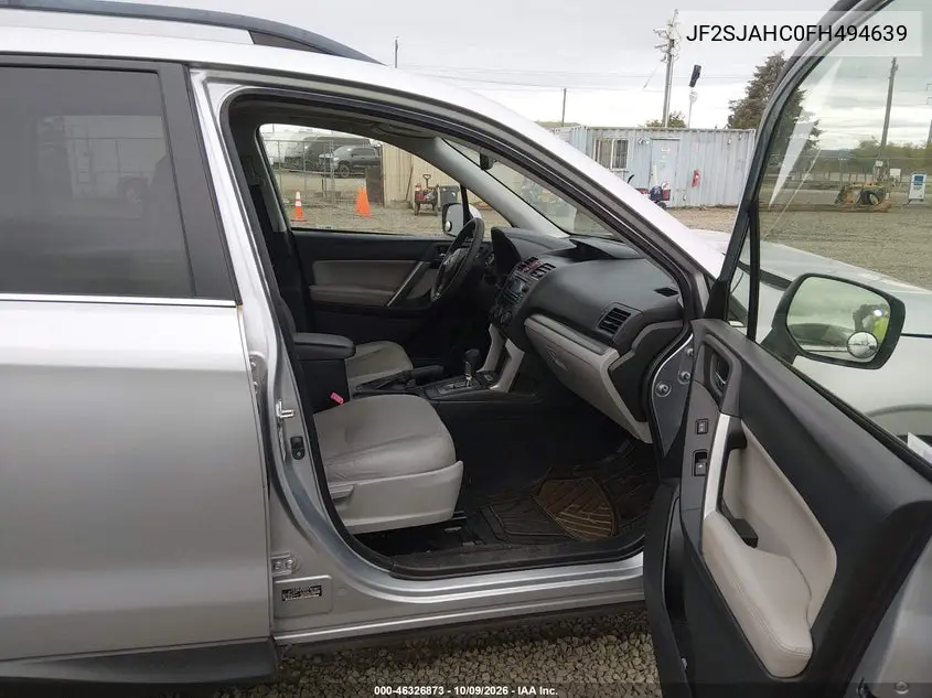 2015 SUBARU FORESTER VIN JF2SJAHC0FH494639 — фото 5
