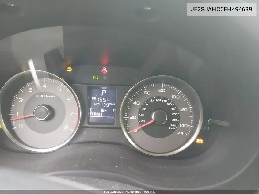 2015 SUBARU FORESTER VIN JF2SJAHC0FH494639 — фото 7