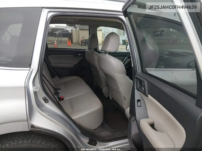 2015 SUBARU FORESTER VIN JF2SJAHC0FH494639 — фото 8