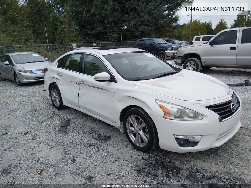 NISSAN ALTIMA 2015, VIN 1N4AL3AP4FN311733