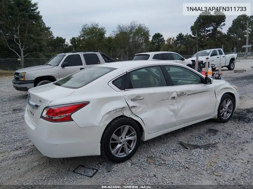 2015 NISSAN ALTIMA VIN 1N4AL3AP4FN311733 — фото 4