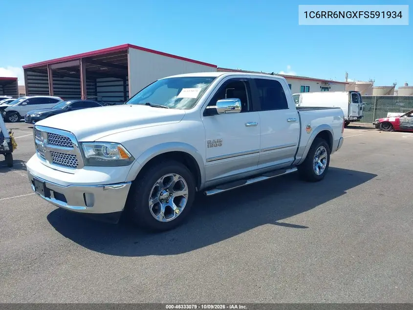 2015 RAM 1500 VIN 1C6RR6NGXFS591934 — фото 2