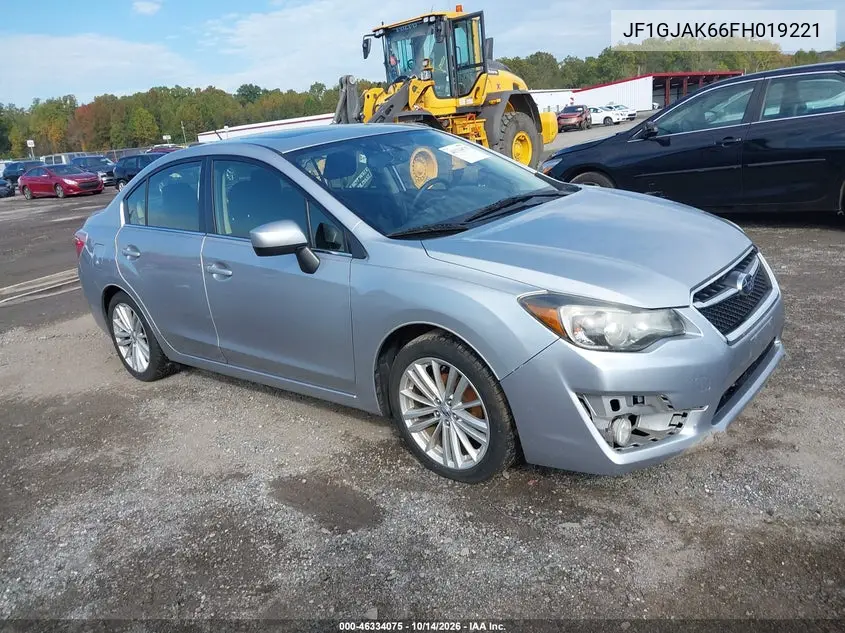 SUBARU IMPREZA 2015, VIN JF1GJAK66FH019221