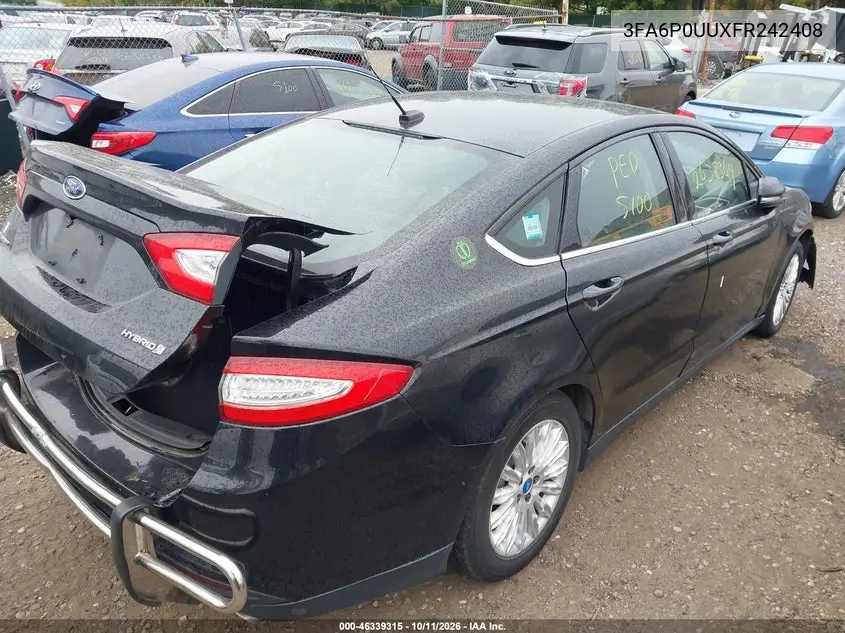 FORD FUSION 2015, VIN 3FA6P0UUXFR242408
