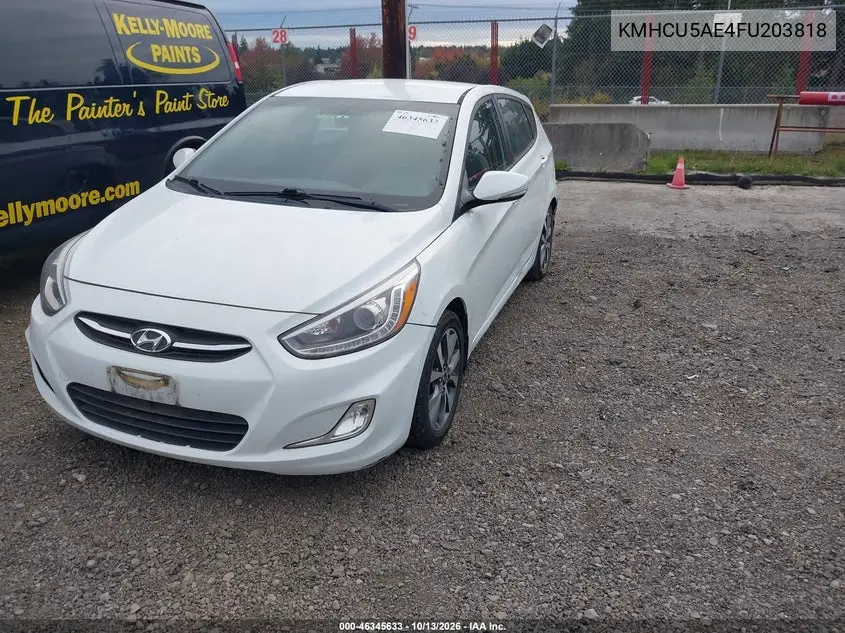 2015 HYUNDAI ACCENT VIN KMHCU5AE4FU203818 — фото 2