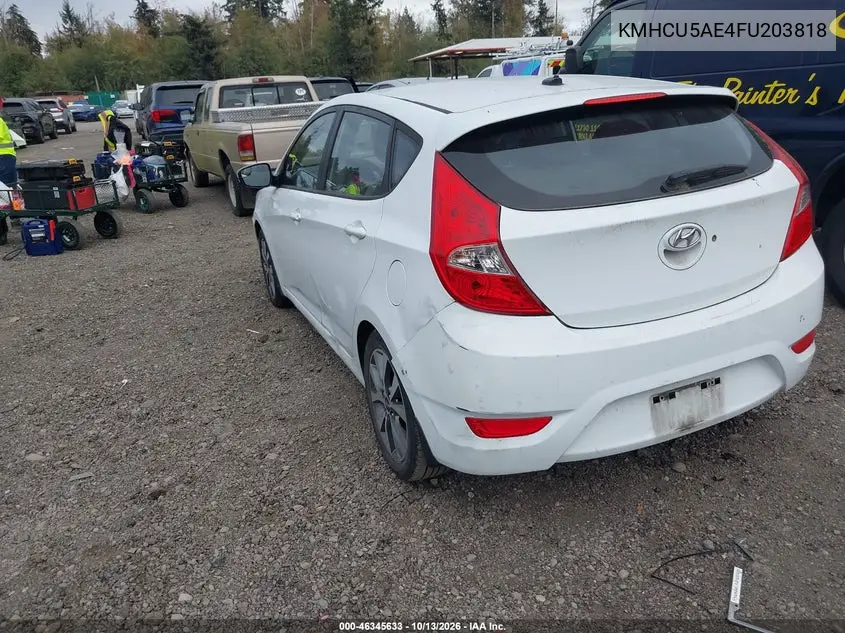 2015 HYUNDAI ACCENT VIN KMHCU5AE4FU203818 — фото 3