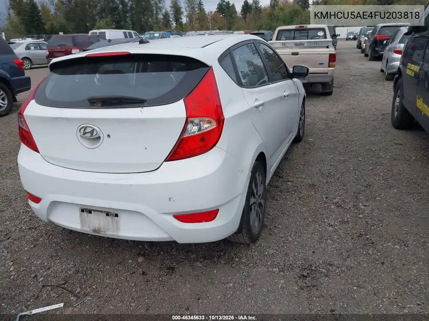 2015 HYUNDAI ACCENT VIN KMHCU5AE4FU203818 — фото 4