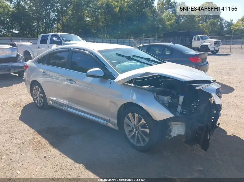 HYUNDAI SONATA 2015, VIN 5NPE34AF6FH141156