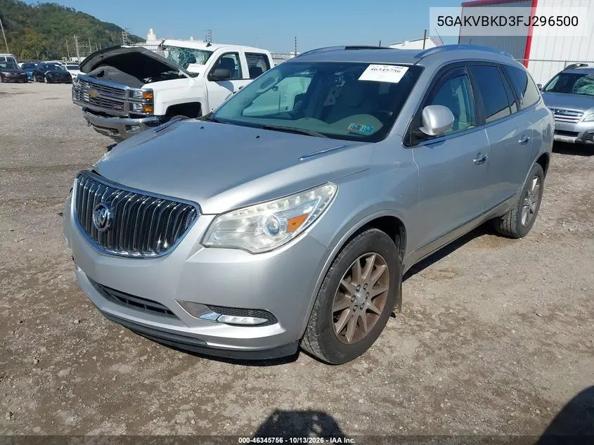 2015 BUICK ENCLAVE VIN 5GAKVBKD3FJ296500 — фото 2