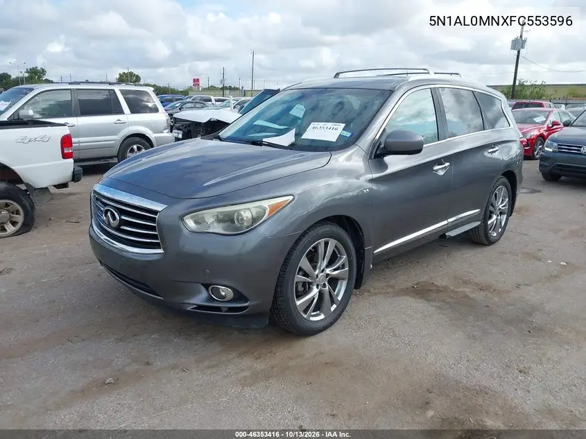 2015 INFINITI QX60 VIN 5N1AL0MNXFC553596 — фото 2