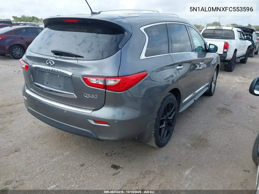 2015 INFINITI QX60 VIN 5N1AL0MNXFC553596 — фото 4