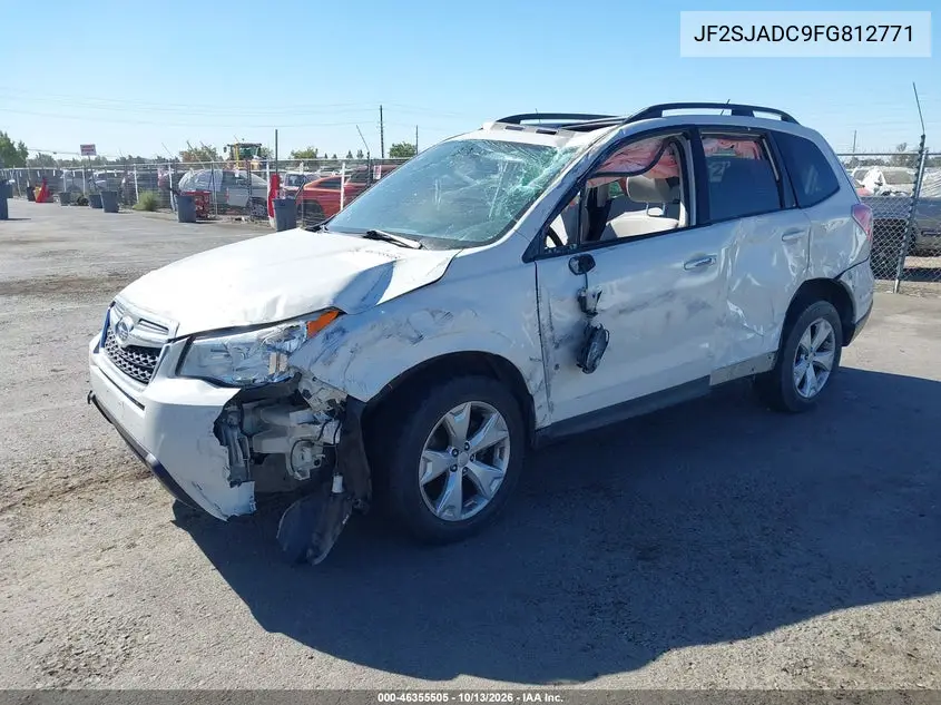 2015 SUBARU FORESTER VIN JF2SJADC9FG812771 — фото 2