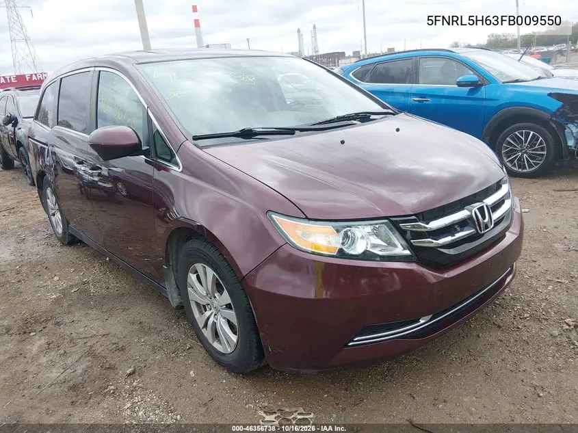 HONDA ODYSSEY 2015, VIN 5FNRL5H63FB009550