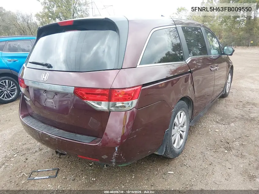 2015 HONDA ODYSSEY VIN 5FNRL5H63FB009550 — фото 4