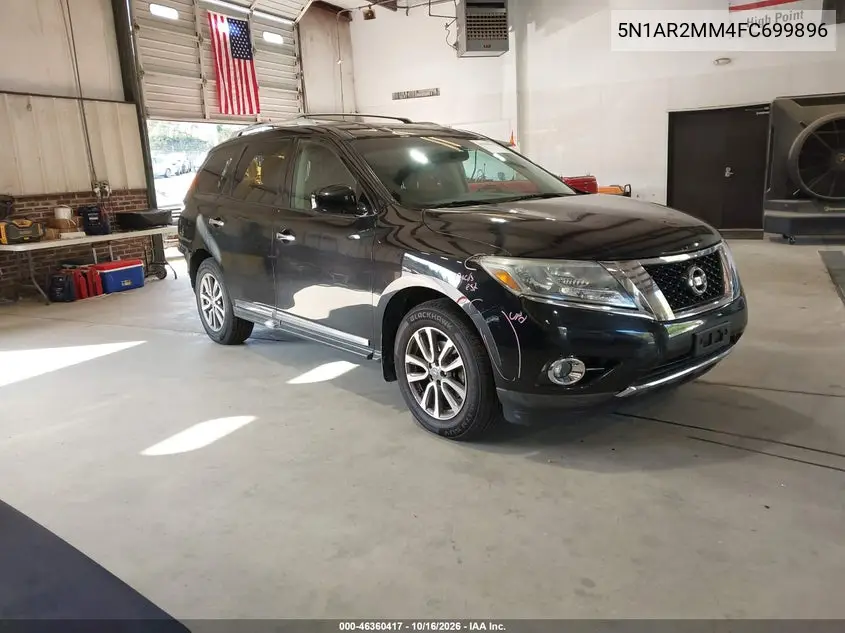 NISSAN PATHFINDER 2015, VIN 5N1AR2MM4FC699896