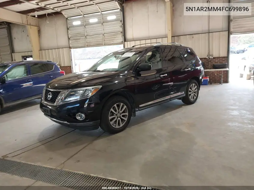 2015 NISSAN PATHFINDER VIN 5N1AR2MM4FC699896 — фото 2