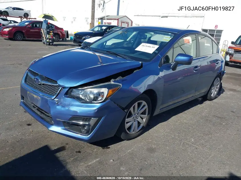 2015 SUBARU IMPREZA VIN JF1GJAC60FH019827 — фото 2