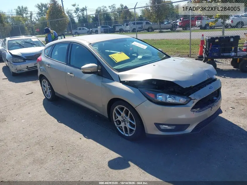 FORD FOCUS 2015, VIN 1FADP3K2XFL284005