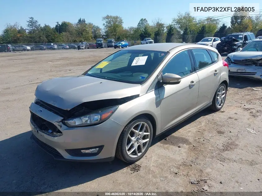 2015 FORD FOCUS VIN 1FADP3K2XFL284005 — фото 2