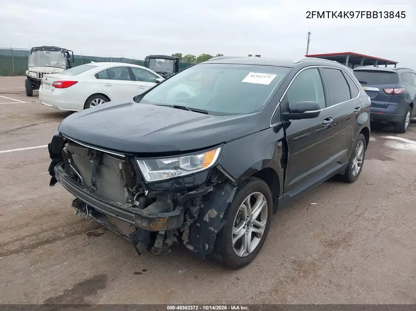 2015 FORD EDGE VIN 2FMTK4K97FBB13845 — фото 2
