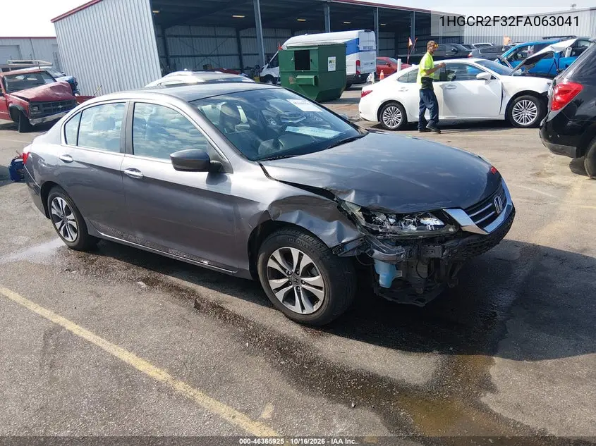 HONDA ACCORD 2015, VIN 1HGCR2F32FA063041