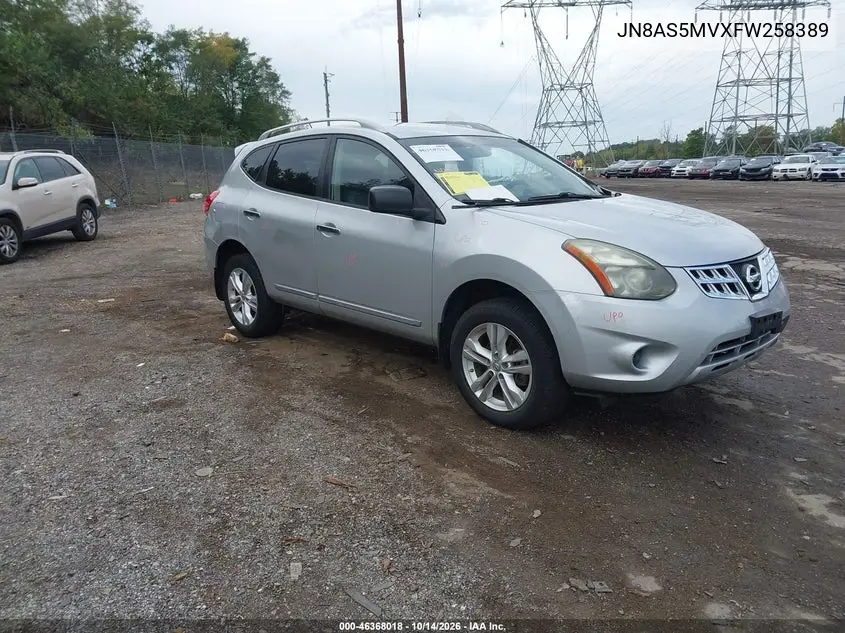 NISSAN ROGUE 2015, VIN JN8AS5MVXFW258389