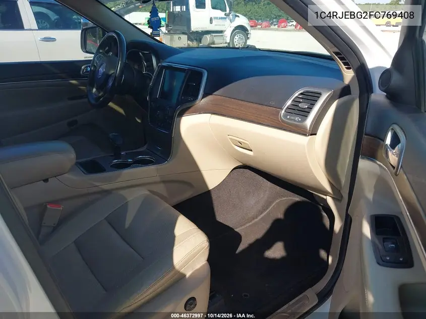 2015 JEEP GRAND CHEROKEE VIN 1C4RJEBG2FC769408 — фото 5