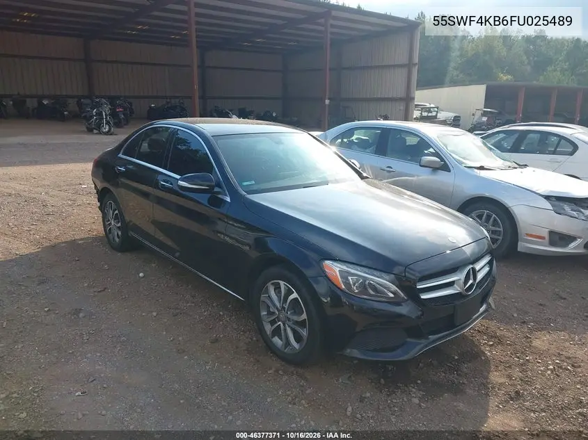 MERCEDES C-KLASSE 2015, VIN 55SWF4KB6FU025489