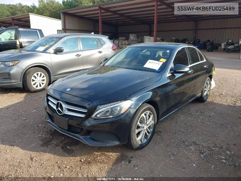 2015 MERCEDES C-KLASSE VIN 55SWF4KB6FU025489 — фото 2
