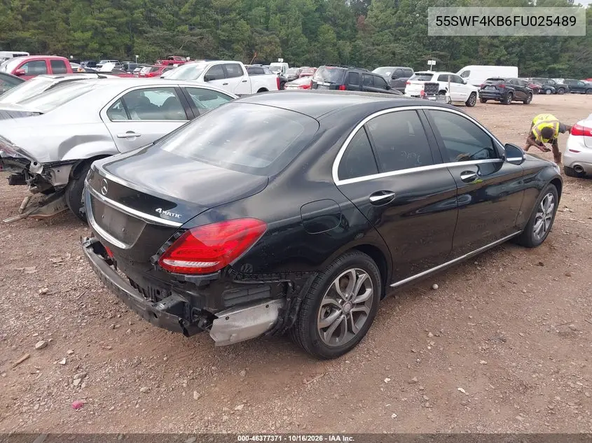 2015 MERCEDES C-KLASSE VIN 55SWF4KB6FU025489 — фото 4