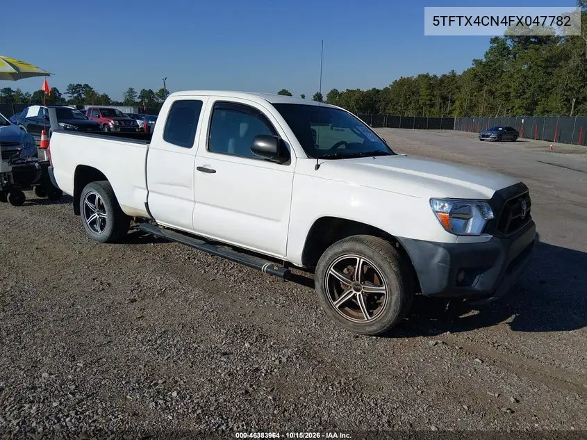 TOYOTA TACOMA 2015, VIN 5TFTX4CN4FX047782