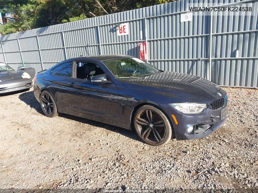 BMW 4ER 2015, VIN WBA3N7C50FK224538