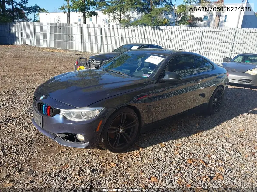 2015 BMW 4ER VIN WBA3N7C50FK224538 — фото 2