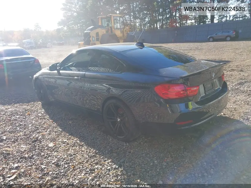 2015 BMW 4ER VIN WBA3N7C50FK224538 — фото 3