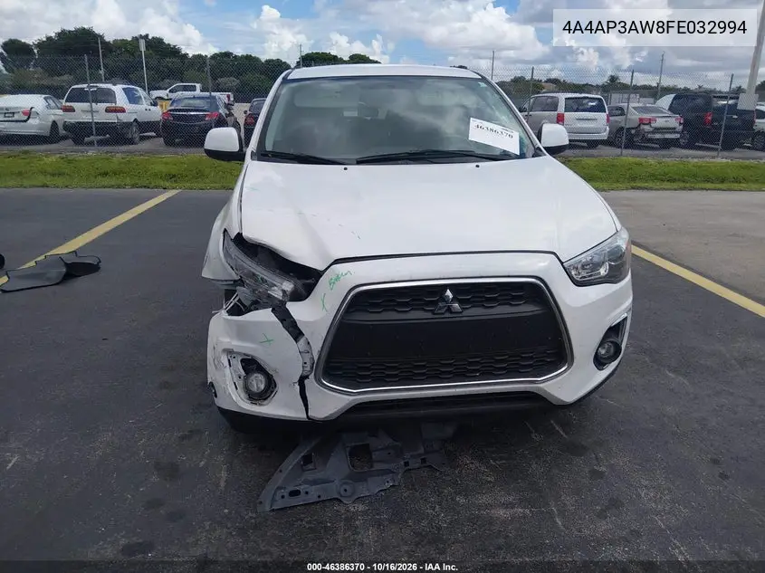 2015 MITSUBISHI OUTLANDER VIN 4A4AP3AW8FE032994 — фото 13