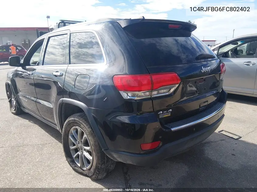 2015 JEEP GRAND CHEROKEE VIN 1C4RJFBG6FC802402 — фото 3