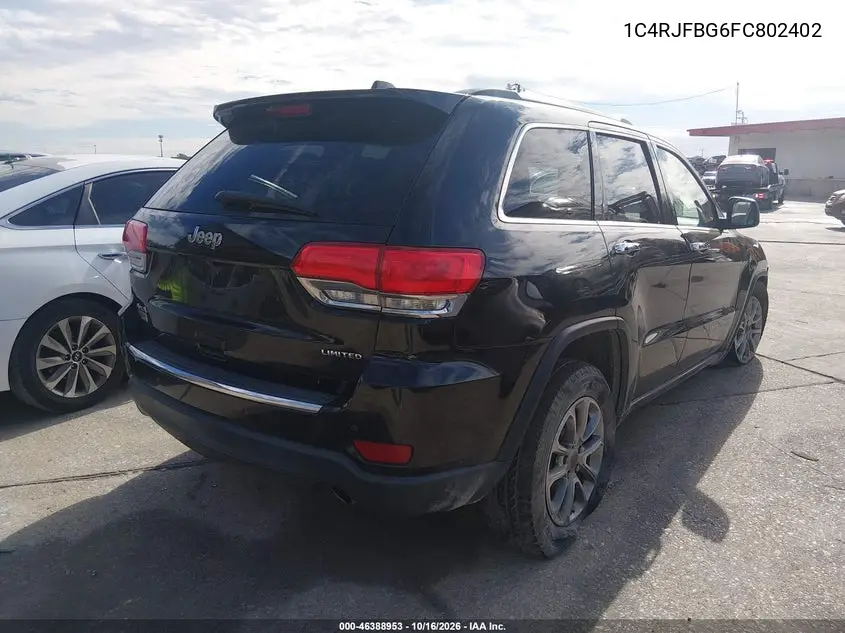 2015 JEEP GRAND CHEROKEE VIN 1C4RJFBG6FC802402 — фото 4