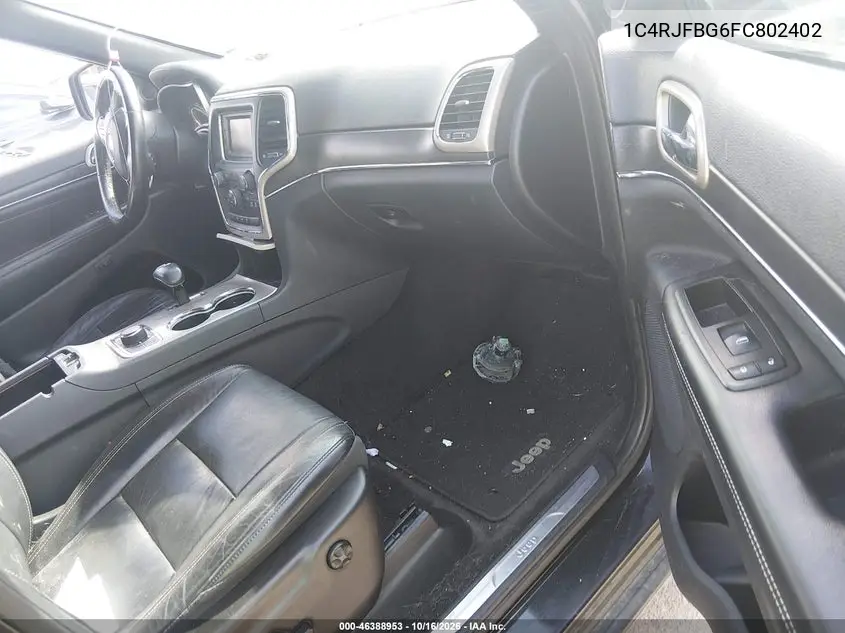 2015 JEEP GRAND CHEROKEE VIN 1C4RJFBG6FC802402 — фото 5