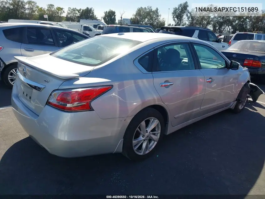 2015 NISSAN ALTIMA VIN 1N4AL3APXFC151689 — фото 4