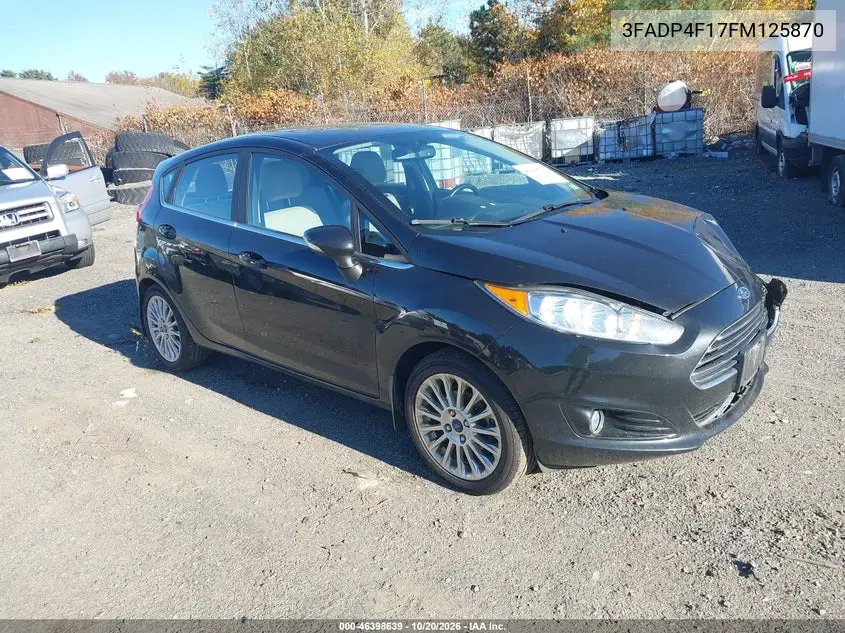 FORD FIESTA 2015, VIN 3FADP4F17FM125870