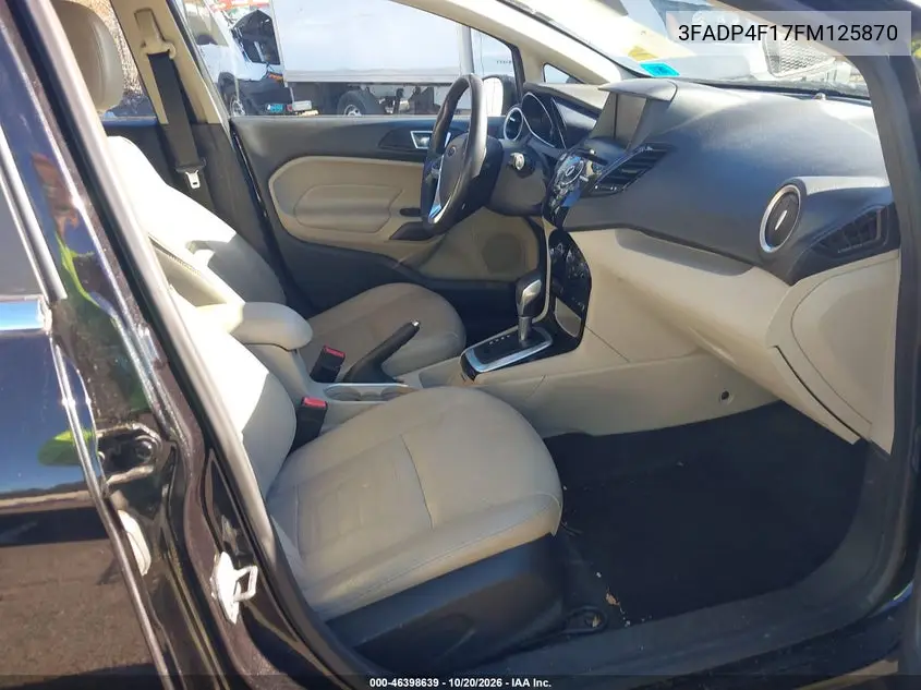 2015 FORD FIESTA VIN 3FADP4F17FM125870 — фото 5